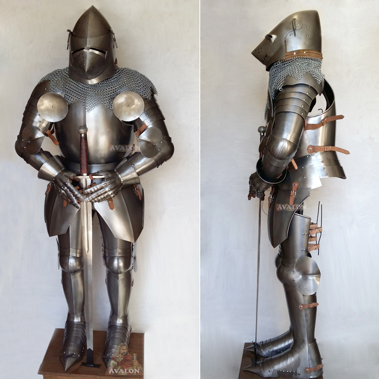 Medieval Metal Jousting Knight Armour Lance Helmet Ornament 13cm 