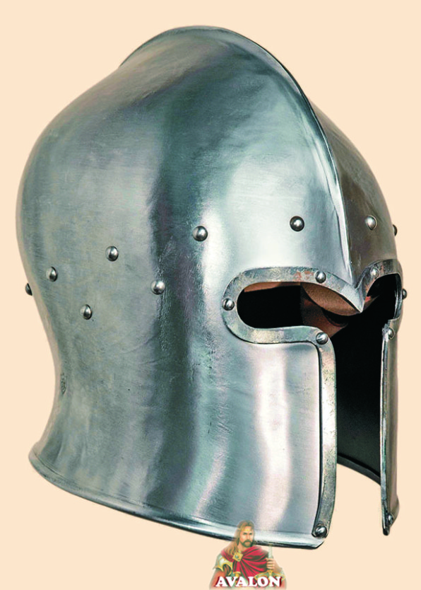 18GA Medieval Knight European Closed Face Burgonet Armour Helmet Reproductions