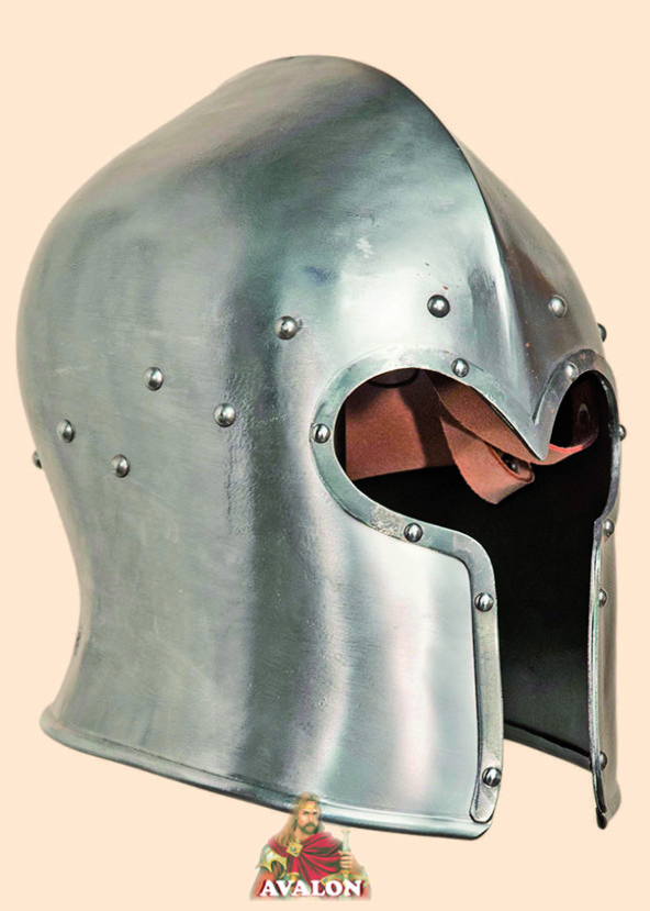 Deluxe Super Medieval Barbute Helmet Barbuta Closed Armour Helmet Knight Helmet 