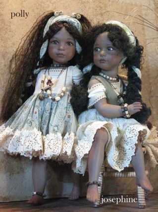 Dolls Porcelain - Polly and Josephine