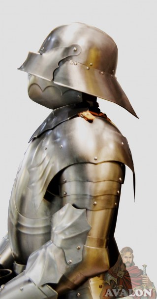Muscle Armour Suit & Helmet Greek Suit of Armor 15th Century Combat  Armour's 