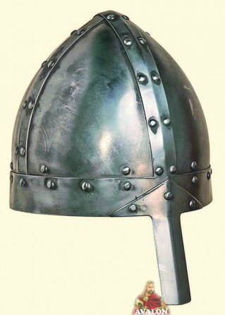 Mittelalterlich Knight Spangenhelm Helm Viking Mit Kettenhemd & Wange Teller 